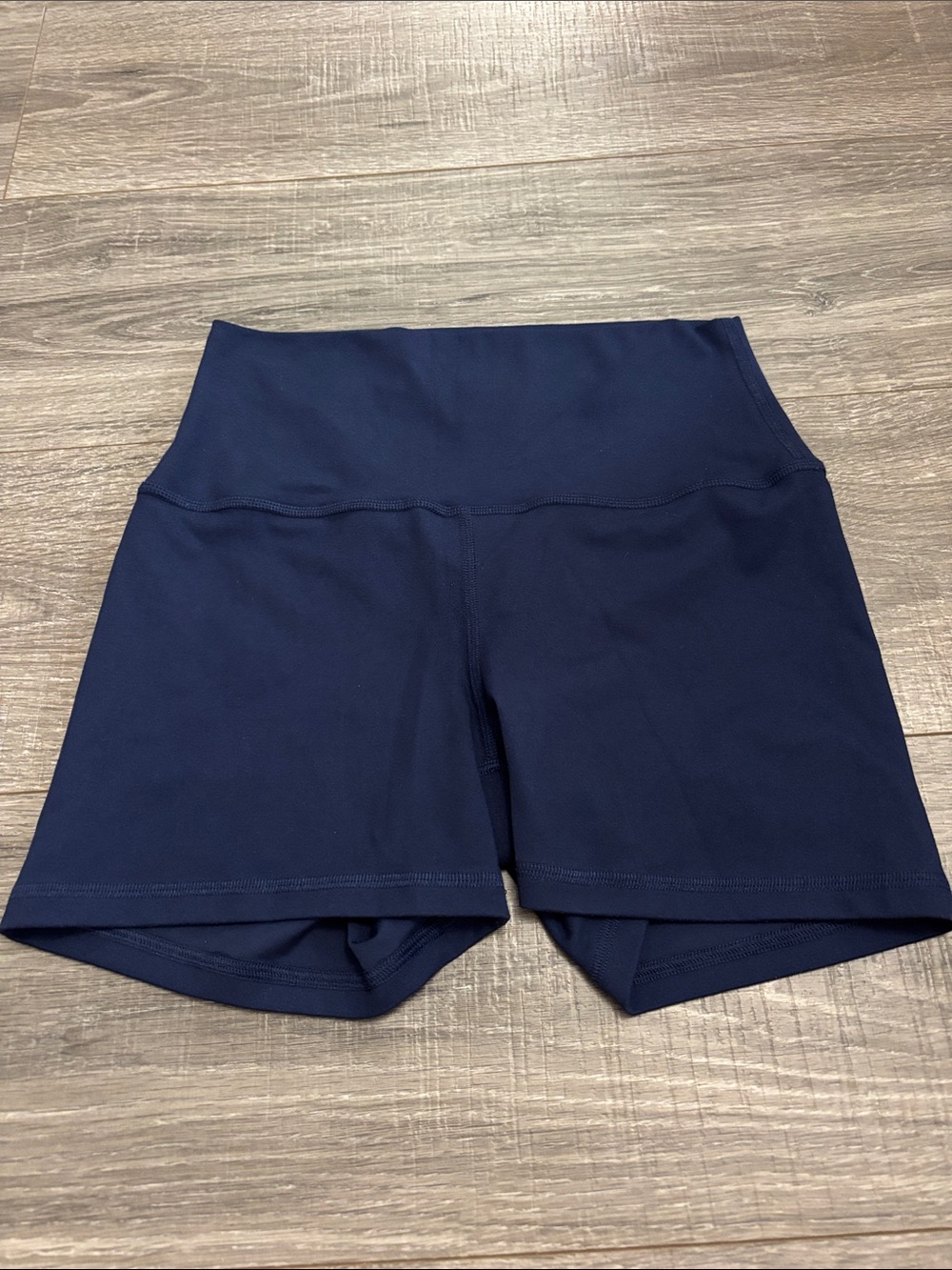 Gilly Hicks Navy High-Waist Bike Shorts
